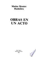 Obras en un acto