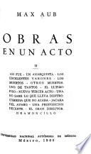 Obras en un acto