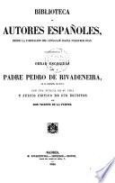 Obras escogidas del padre Pedro de Rivadeneira