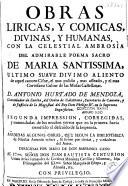 Obras líricas y cómicas, divinas y humanas ...