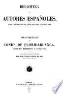Obras orginales del conde de Floridablanca, y escritos referentes a su persona