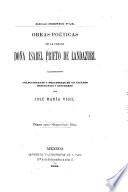 Obras poéticas de la Señora Doña Isabel Prieto de Landazuri