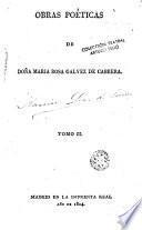 Obras poéticas de María Rosa Gálvez de Cabrera