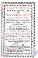 Obras posthumas lyricas humanas ... recogidas y dadas a la estampa por Juan de Moya