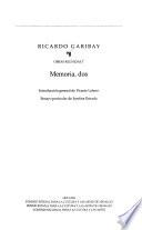 Obras reunidas: Memoria, dos