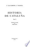 Obras selectas de Fernando Valls-Taberner: pts.1-2. Historia de Cataluña