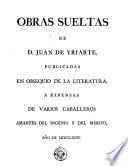 Obras sueltas de D. Juan de Yriarte