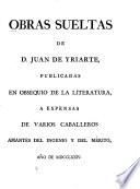 Obras sueltas de D. Juan de Yriarte