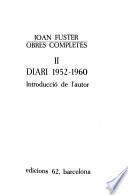 Obres completes: Diari 1952-1960