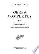 Obres completes: Obra castellana