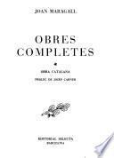 Obres completes: Obra catalana