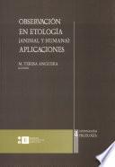 Observación en etología (animal-humana)