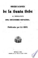 Observaciones de la Santa Sede al memorandum del gobierno español