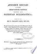 Observaciones pacíficas sobre la potestad eclesiástica: (1822. 456, [35] p.)