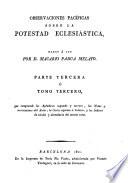 Observaciones pacificas sobre la potestad eclesiástica