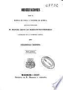 Observaciones sobre el Manual de física y nociones de química que han publicado Manuel Rico y Mariano Santisteban