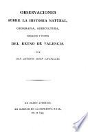 Observaciones sobre la historia natural, geografia, agricultura