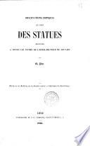 Observations critiques au sujet des statues destinées à orner les niches de l'Hôtel-de-Ville de Louvain