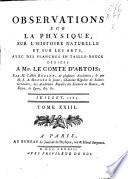 Observations et Memoires sur la Physique, sur L'Histoire Naturelle et sur les Arts et Métiers