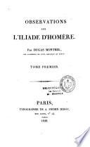 Observations sur l'Iliade d'Homère