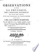 Observations sur la physique, sur l'histoire naturelle et sur les arts