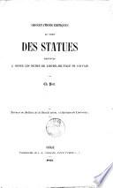 Observations sur les statues destinées à orner les niches de l'hôtel-de-ville de Louvain