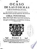 Ocaso de las formas aristotélicas ...