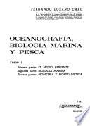 Oceanografía, biología marina y pesca