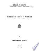 Octavo censo general de población, 26 de noviembre de 1950: Estados Carabobo y Cojedes