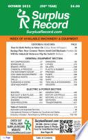 October 2022 - Surplus Record Machinery & Equipment Directory