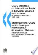 OECD Statistics on International Trade in Services 2008, Volume I, Detailed tables by service category