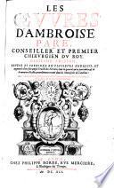Oeuvres 10. ed., reu. et corr. et augm. d'un traicte des fievres etc. auec pourtraicts et figures etc