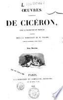 Oeuvres complètes de Cicéron avec la traduction en français