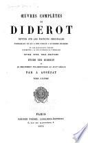 Oeuvres complètes de Diderot: Belles-lettres, partie 2-3: Romans, contes, critique littéraire