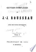 Oeuvres complètes de J.J. Rousseau