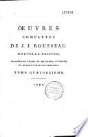 Oeuvres complètes de Jean-Jacques Rousseau