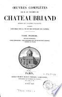 Oeuvres complètes de M. le Vicomte de Chateaubriand