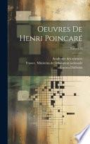 Oeuvres de Henri Poincaré; Tome t.10