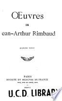 Oeuvres de Jean-Arthur Rimbaud