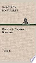 Oeuvres de Napoléon Bonaparte