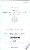 Official Congressional Directory 113th Congress, 2013-2014