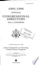 Official Congressional Directory, 1995-1996