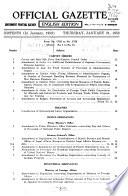 Official Gazette. English Edition