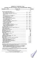 Official Gazette of the United States Patent and Trademark Office
