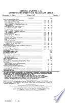 Official Gazette of the United States Patent and Trademark Office