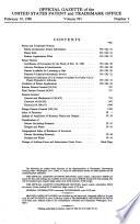 Official Gazette of the United States Patent and Trademark Office