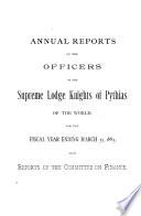 Official Record of Proceedings of ... Convention of the Supreme Lodge, Knights of Pythias