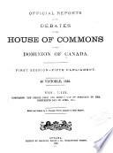 Official Report of the Debates of the House of Commons of the Dominion of Canada