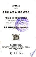 Oficio de la Semana Santa y Pascua de Resurrección