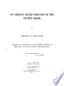 On Certain Ruled Surfaces of the Fourth Order